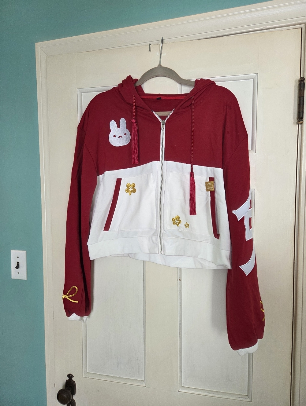 Chirofish Year Of The Rabbit Zip Hoodie - Size L - Like New!